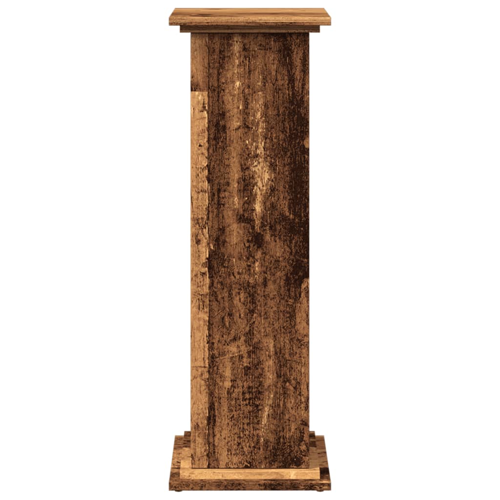vidaXL Postament mit Stauraum Altholz-Optik 31x30x90 cm Holzwerkstoff