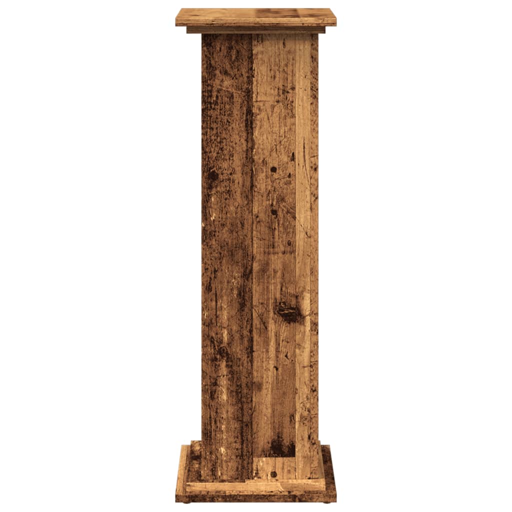 vidaXL Postament mit Stauraum Altholz-Optik 31x30x90 cm Holzwerkstoff
