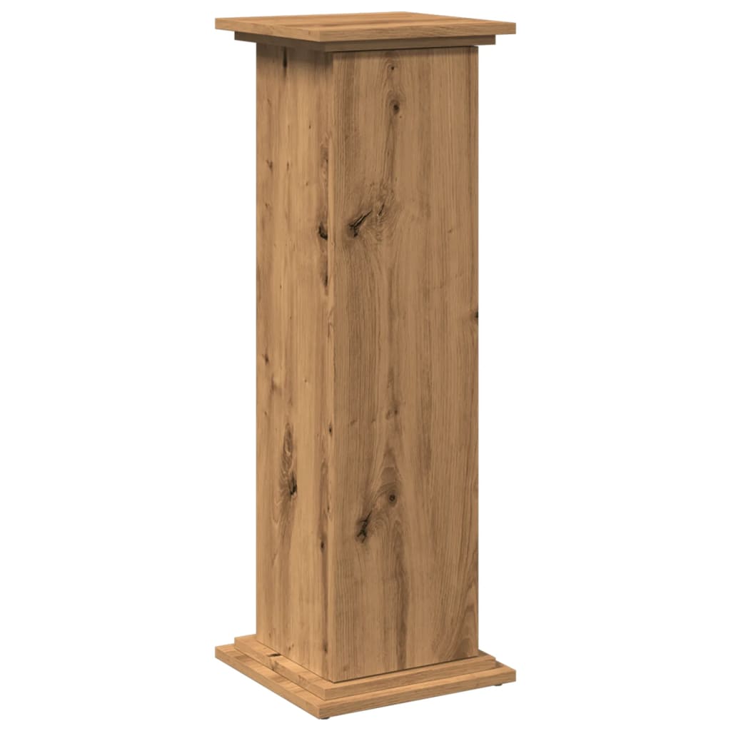 vidaXL Postament mit Stauraum Artisan-Eiche 31x30x90 cm Holzwerkstoff