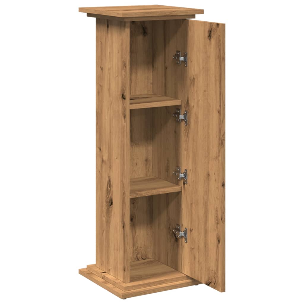 vidaXL Postament mit Stauraum Artisan-Eiche 31x30x90 cm Holzwerkstoff