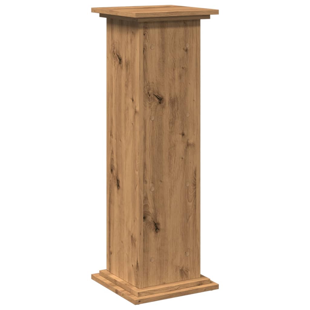 vidaXL Postament mit Stauraum Artisan-Eiche 31x30x90 cm Holzwerkstoff