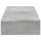 vidaXL Monitorständer Betongrau 100x27x10 cm Holzwerkstoff