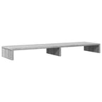 vidaXL Monitorständer Grau Sonoma 100x27x10 cm Holzwerkstoff