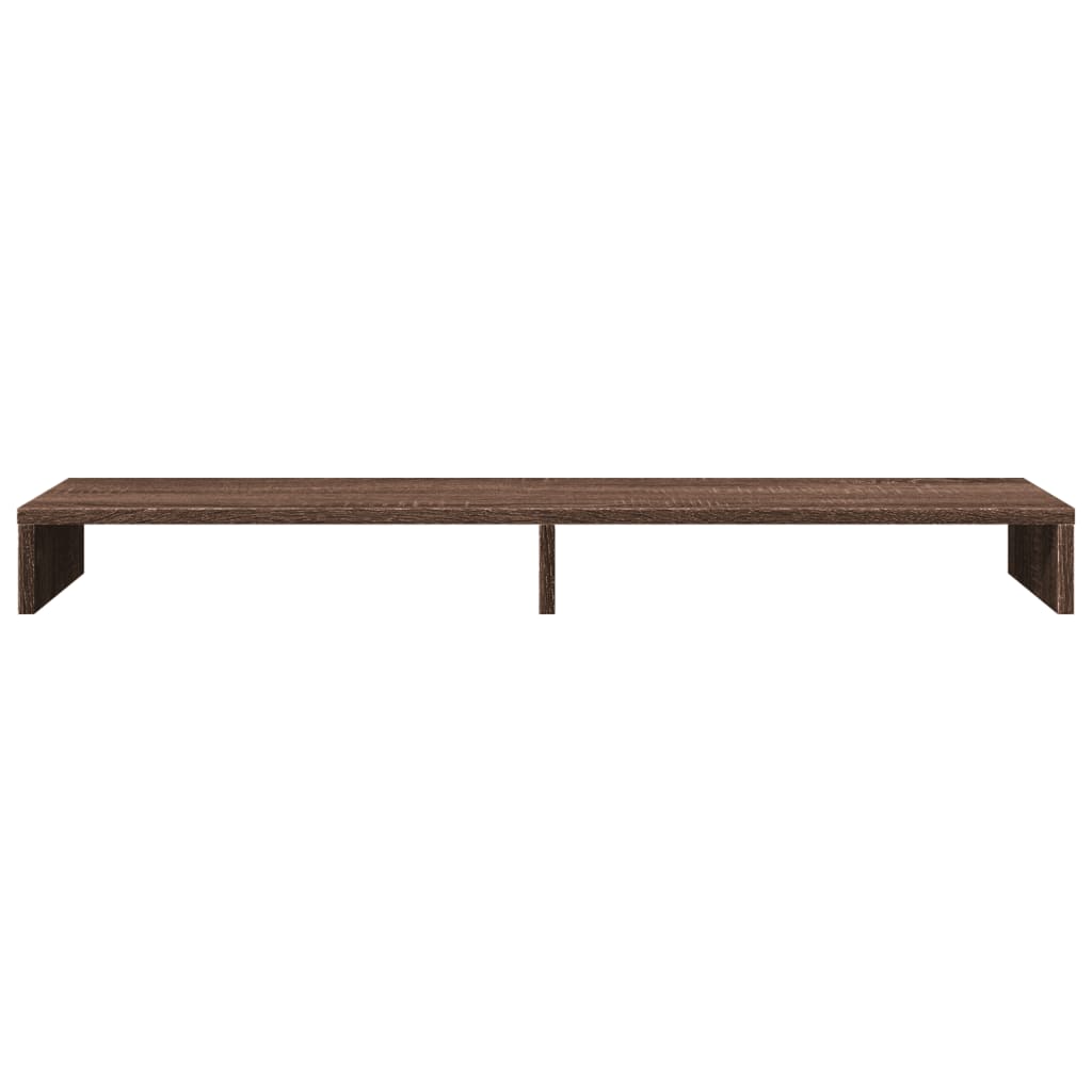 vidaXL Monitorständer Braun Eichen-Optik 100x27x10 cm Holzwerkstoff