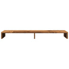 vidaXL Monitorständer Altholz-Optik 100x27x10 cm Holzwerkstoff
