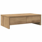 vidaXL Monitorständer mit Schubladen Artisan-Eiche 50x27x15 cm