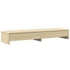 vidaXL Monitorständer mit Schubladen Sonoma-Eiche 100 x 27 x 15 cm Holzwerkstoff