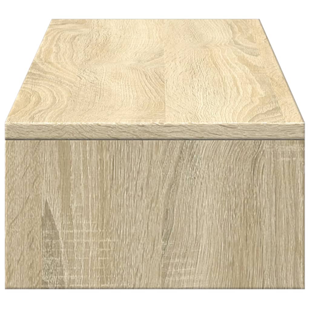 vidaXL Monitorständer mit Schubladen Sonoma-Eiche 100 x 27 x 15 cm Holzwerkstoff