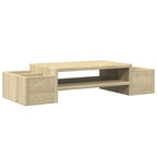vidaXL Monitorständer mit Stauraum Sonoma-Eiche 70x27x15 Holzwerkstoff