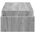 vidaXL Monitorständer mit Stauraum Grau Sonoma 100x27x15 cm