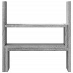 vidaXL Schreibtisch-Organizer Verstellbar Grau Sonoma 40x17x41 cm