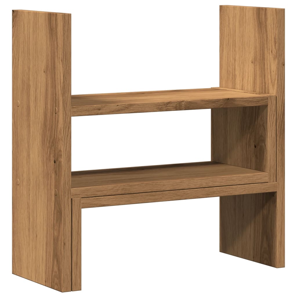 vidaXL Schreibtisch-Organizer Verstellbar Artisan-Eiche 40x17x41 cm