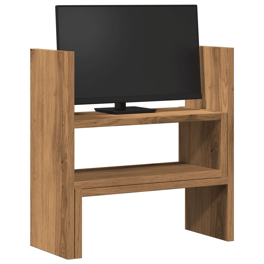 vidaXL Schreibtisch-Organizer Verstellbar Artisan-Eiche 40x17x41 cm