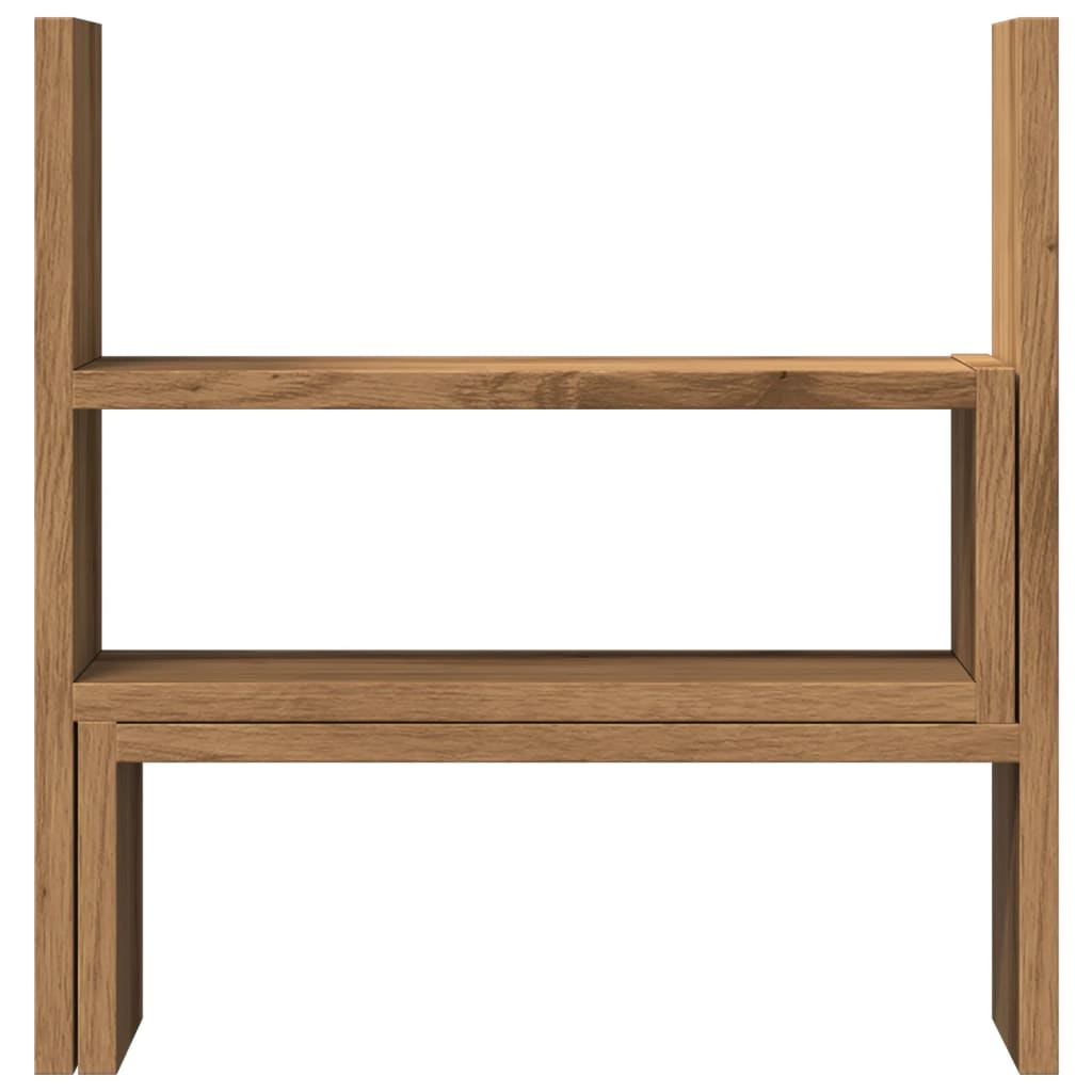 vidaXL Schreibtisch-Organizer Verstellbar Artisan-Eiche 40x17x41 cm