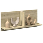 vidaXL Wandschrank Sonoma-Eiche 80x15x80 cm Holzwerkstoff