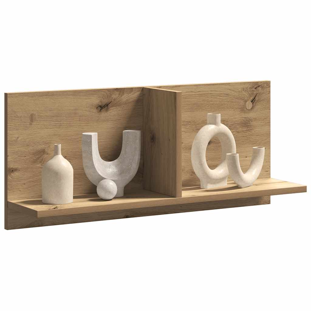 vidaXL Wandschrank 70x16,5x30 cm Artisan-Eiche Holzwerkstoff
