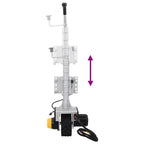 vidaXL Stützrad für Anhänger 12 V 550 W Aluminium