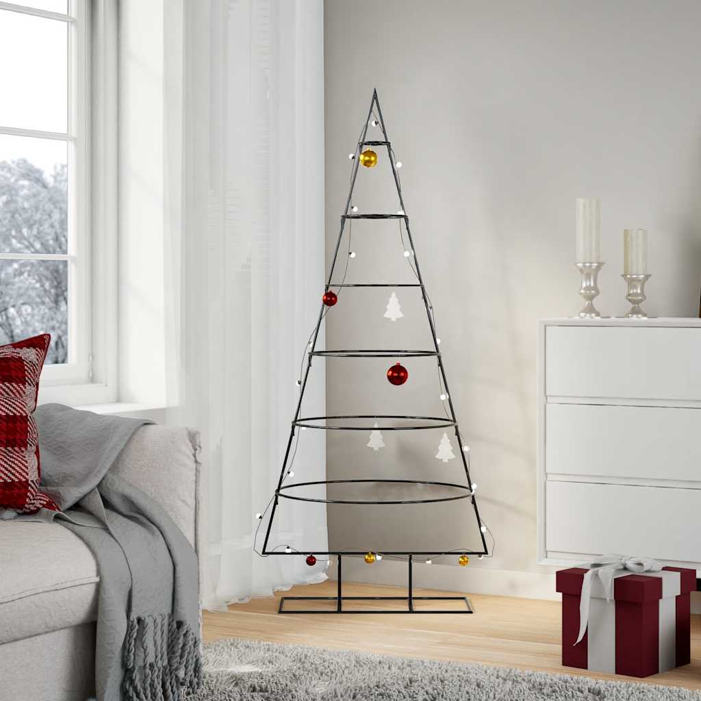 vidaXL | Metall Weihnachtsbaum | 150 cm Pulverbeschichteter Stahl
