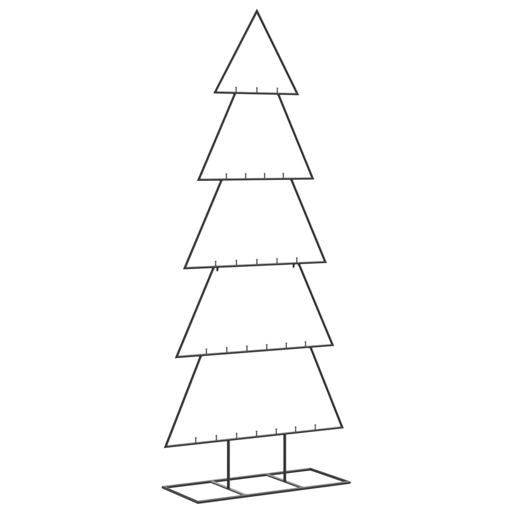 vidaXL Metall-Weihnachtsbaum für Dekorationen Schwarz 150 cm