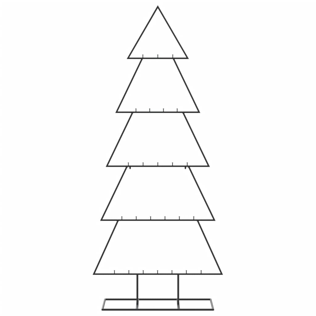 vidaXL Metall-Weihnachtsbaum für Dekorationen Schwarz 150 cm