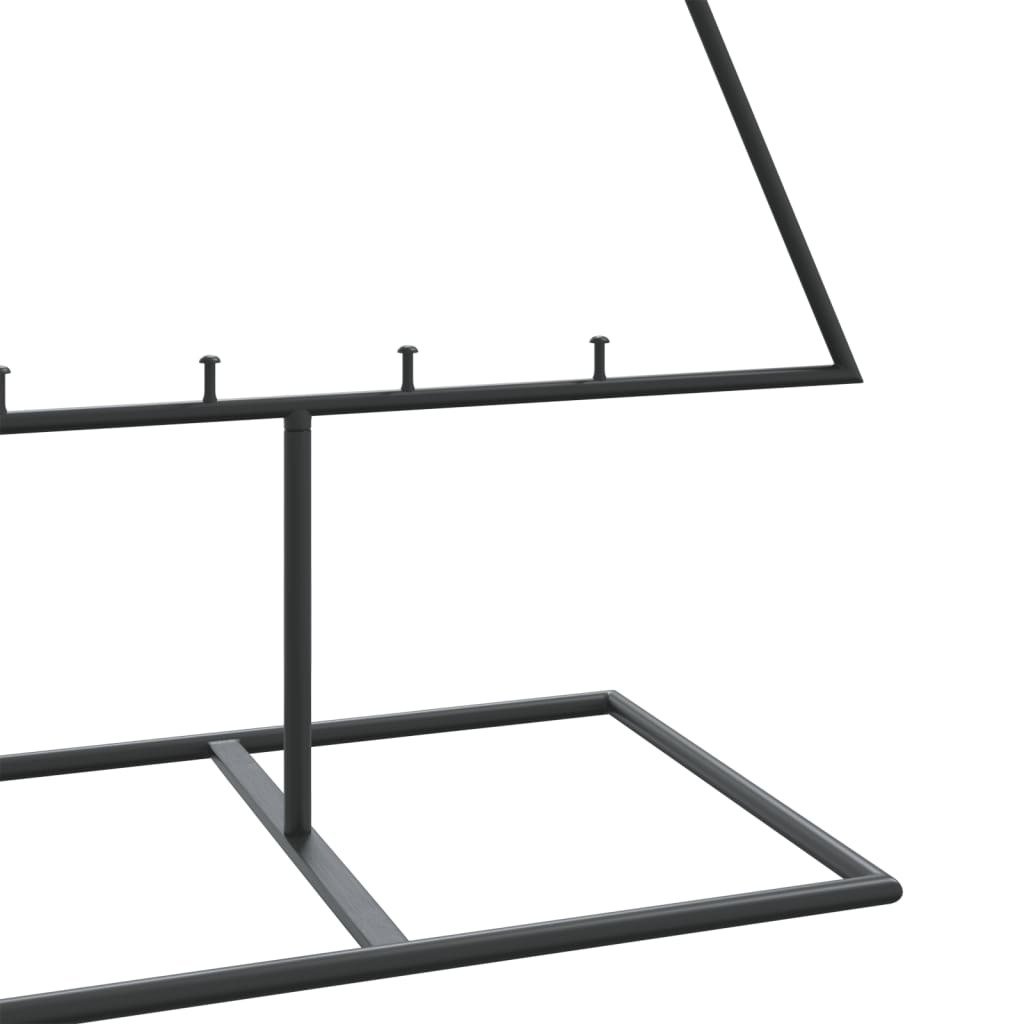 vidaXL Metall-Weihnachtsbaum für Dekorationen Schwarz 150 cm