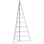 vidaXL Metall-Weihnachtsbaum zum Dekorieren Schwarz 210 cm