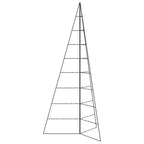 vidaXL Metall-Weihnachtsbaum zum Dekorieren Schwarz 210 cm