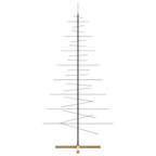 vidaXL Metall-Weihnachtsbaum zum Dekorieren Holzständer Schwarz 210 cm