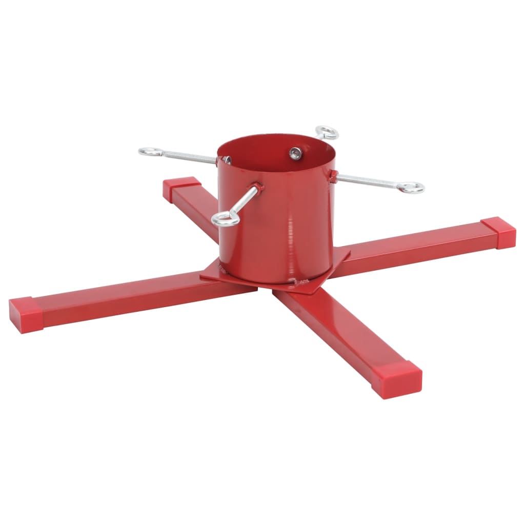 vidaXL Christbaumständer Rot 61x61x15,5 cm