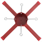 vidaXL Christbaumständer Rot 61x61x15,5 cm