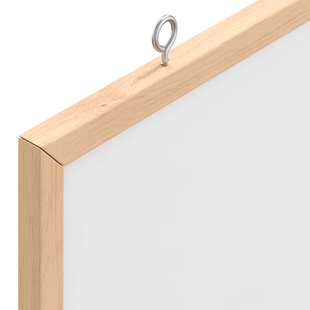 vidaXL Magnetisches Whiteboard mit Rahmen aus massivem Kiefernholz 60 x 30 cm