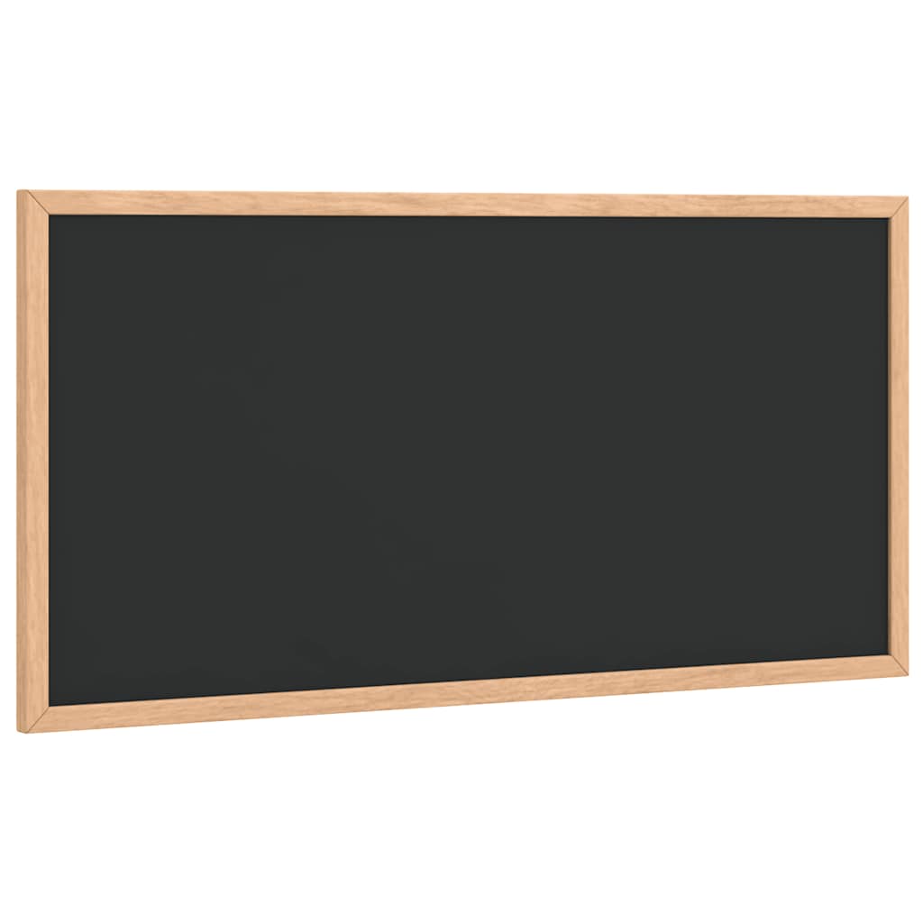 vidaXL Kreidetafel mit Rahmen aus massivem Kiefernholz Schwarz 60 x 30 cm