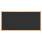 vidaXL Kreidetafel mit Rahmen aus massivem Kiefernholz Schwarz 60 x 30 cm