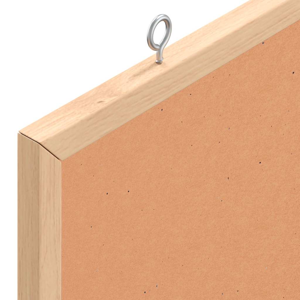 vidaXL Korktafel mit Rahmen aus massivem Kiefernholz 60 x 30 cm