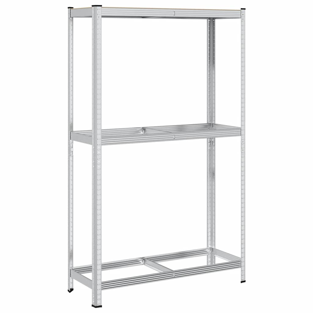 vidaXL Reifenregal 2 Böden Silbern 110x40x180 cm Stahl & Holzwerkstoff