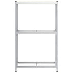 vidaXL Reifenregal 2 Böden Silbern 110x40x180 cm Stahl & Holzwerkstoff