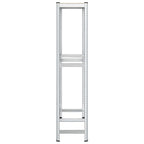 vidaXL Reifenregal 2 Böden Silbern 110x40x180 cm Stahl & Holzwerkstoff