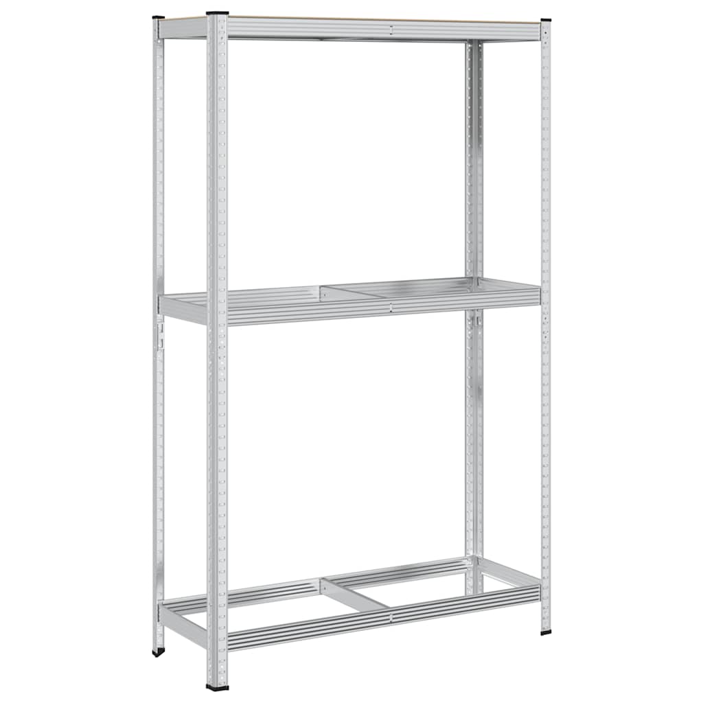 vidaXL Reifenregal 2 Böden Silbern 110x40x180 cm Stahl & Holzwerkstoff