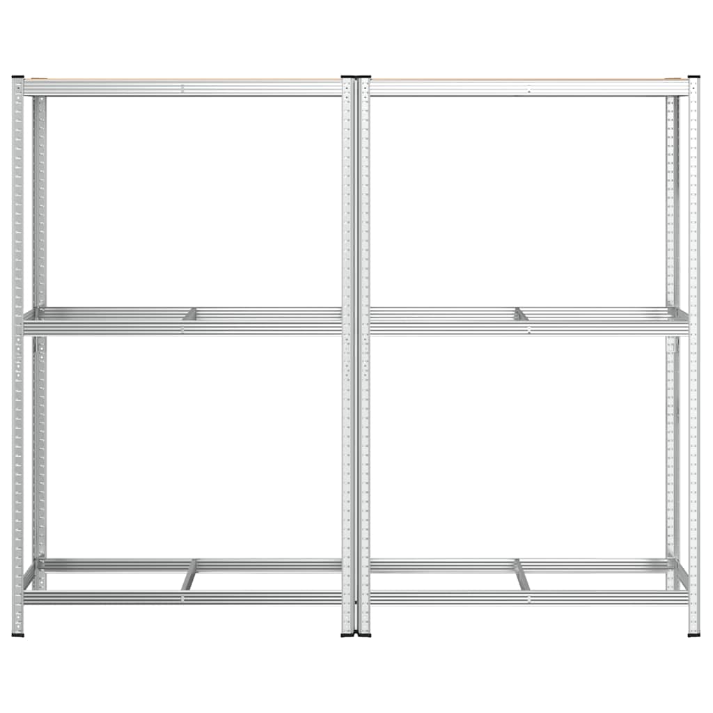 vidaXL Reifenregale 2 Böden 2 Stk. 110x40x180 cm Stahl & Holzwerkstoff