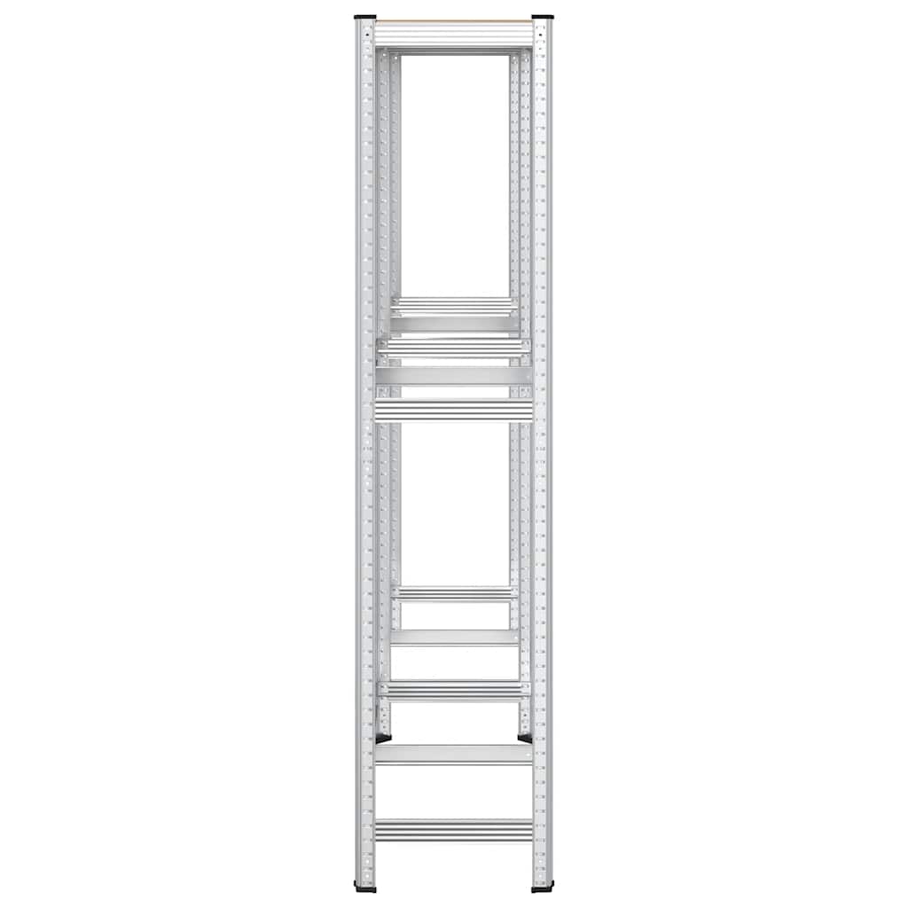 vidaXL Reifenregale 2 Böden 2 Stk. 110x40x180 cm Stahl & Holzwerkstoff