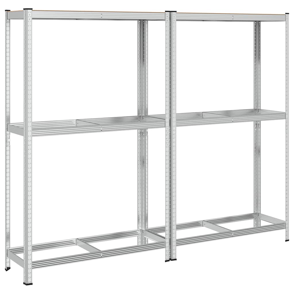 vidaXL Reifenregale 2 Böden 2 Stk. 110x40x180 cm Stahl & Holzwerkstoff