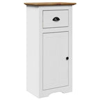 vidaXL Badschrank BODO Weiß und Braun 44x30x90 cm