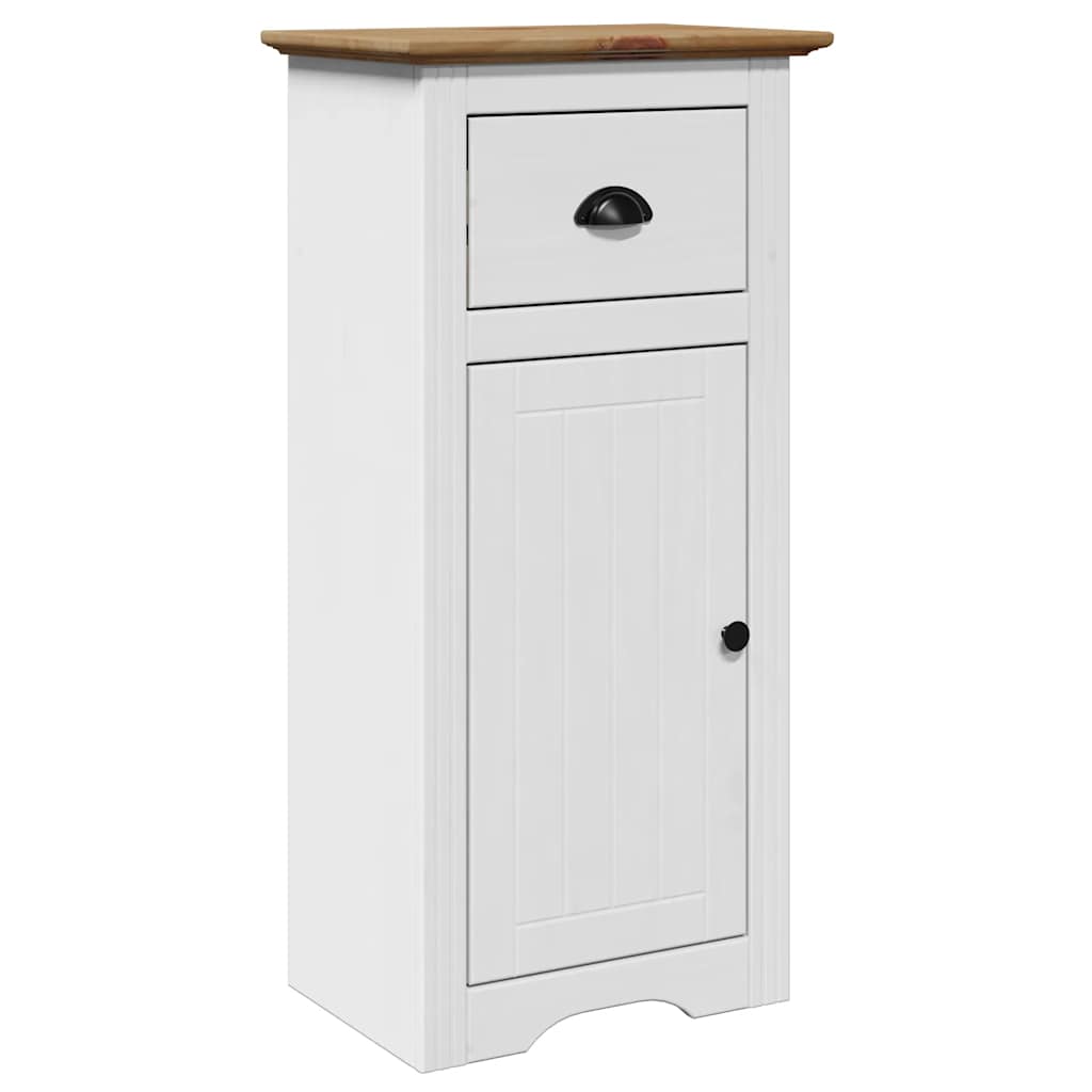 vidaXL Badschrank BODO Weiß und Braun 44x30x90 cm