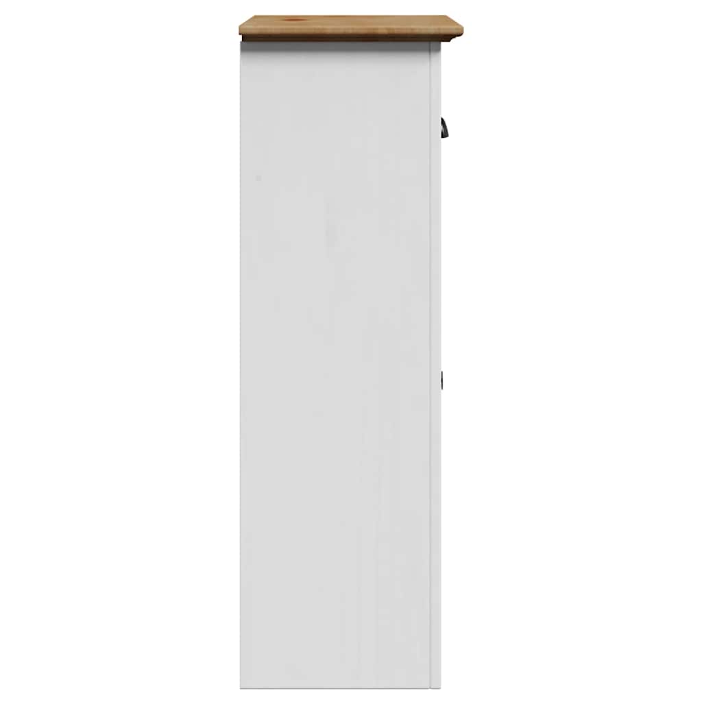 vidaXL Badschrank BODO Weiß und Braun 44x30x90 cm