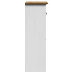 vidaXL Badschrank BODO Weiß und Braun 44x30x90 cm