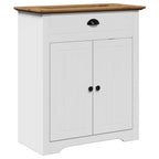 vidaXL Waschbeckenunterschrank BODO Weiß und Braun 70x35x80 cm