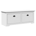 vidaXL Flurbank BODO Weiß 114x40x45 cm