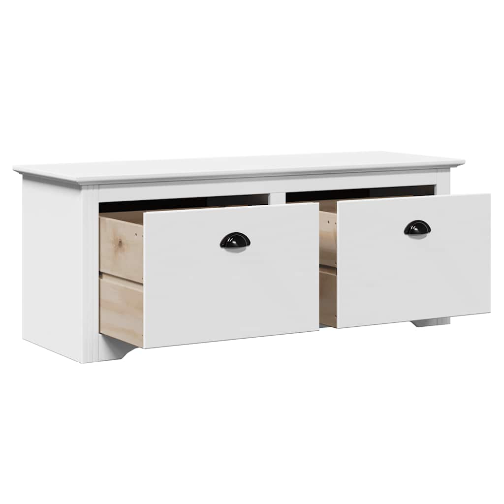 vidaXL Flurbank BODO Weiß 114x40x45 cm