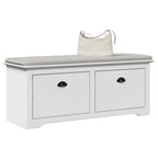 vidaXL Flurbank BODO Weiß 114x40x45 cm