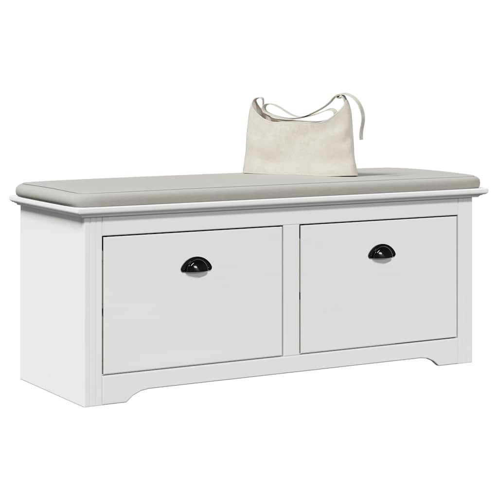 vidaXL Flurbank BODO Weiß 114x40x45 cm